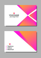 Modern business card design template in vector size. Esp 10