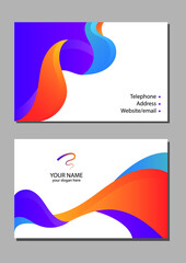 Modern business card design template in vector size. Esp 10