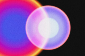 Light background with sunset projector lamp