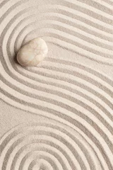 Foto auf Glas Zen marble stones sand background in peace concept © Rawpixel.com