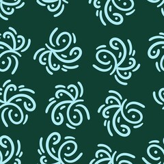 green blue abstract seamless pattern creative vintage design background vector illustration