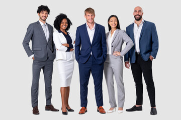 Obraz premium Confident business people diversity and teamwork concept