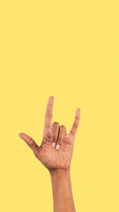 Rock n roll hand gesture