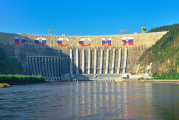 The dam of the Sayano-Shushenskaya HPP