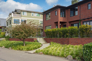 Fototapeta na wymiar Seattle suburb neighborhood and residential Washington state.