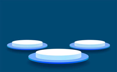 Abstract vector rendering 3d shape for cosmetic products display presentation. Modern floating cylinder pedestal podium with light pink empty room background. minimal scene studio room.