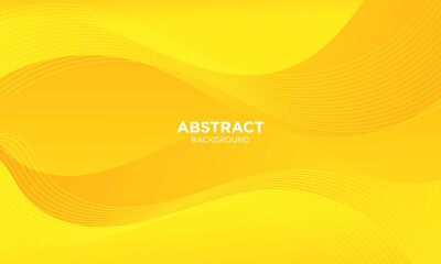 Abstract yellow waves geometric background. Modern background design. gradient color. Fluid shapes composition. Fit for presentation design. website, banners, wallpapers, brochure, posters