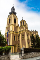 Fototapeta na wymiar Orthodox cathedral church in Sarajevo