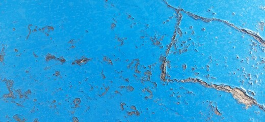 blue cracked wall background