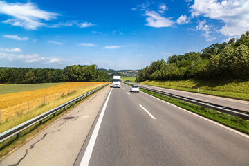 Asphalt road in Switzerland