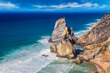 Atlantic ocean coast in Portugal