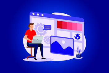 Site design illustration exclusive design inspiration