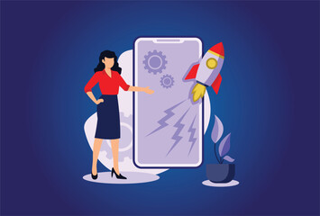 Accelerated mobile pages illustration exclusive design inspiration