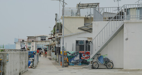 Small fishing village in Hong Kong