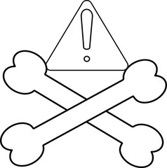 Exclamation sign, warning icon vector illustration