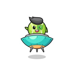 tennis cartoon riding a future spaceship
