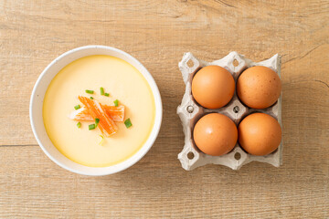 Steamed egg with crab stick