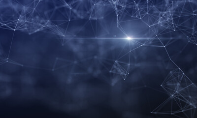 Abstract technology geometric polygonal mesh lines background. Plexus line connect line background. Illustration technology.