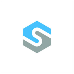 Letter S logo. Icon design. Template elements