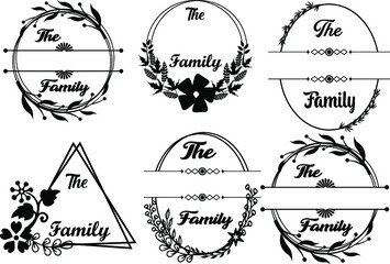 Christmas monogram frame .