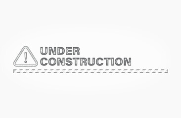 under construction: coming soon page.
vintage style construction site banner