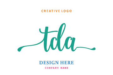 TDA lettering logo is simple, easy to understand and authoritative