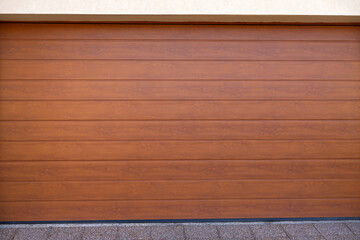 Brown garage door