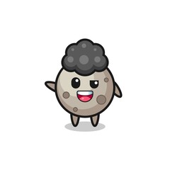 moon character as the afro boy