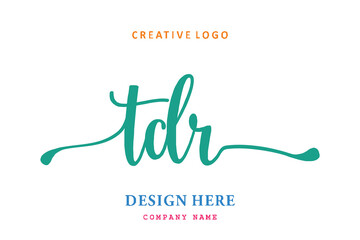 TDR lettering logo is simple, easy to understand and authoritative