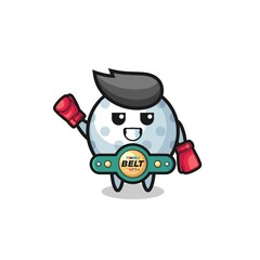 golf boxer mascot character