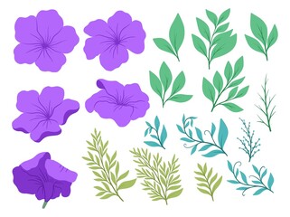 Flower Illustration for wedding card design. Flower arrangement vector