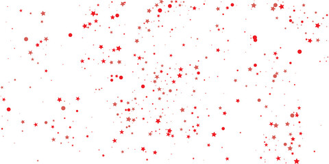 Red Christmas Cosmos. Scarlet Pattern Anniversary. Coral Confetti Sky. Celebration Invitation. Universe Holiday. Sparkling Anniversary. Starry Cosmos. Winter Banner.