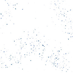 Indigo Confetti Card. Cobalt Birthday Gift. Azure Decoration Graphic. Navy Falling Bright. Celebrate Element. Party Decor. Christmas Graphic. Carnival Gift.