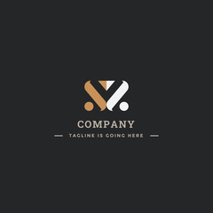 Double S logo design, simple and modern initial S.