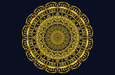 spiritual symbol ornament golden design