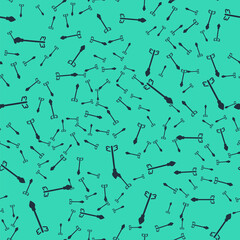 Black Medieval arrows icon isolated seamless pattern on green background. Medieval weapon. Vector