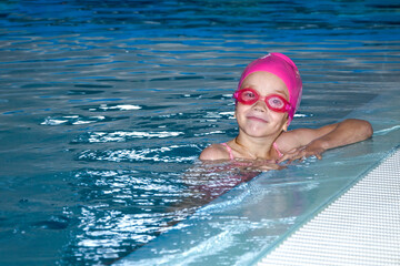 A child in the pool