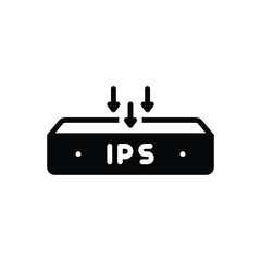 Black solid icon for ips management