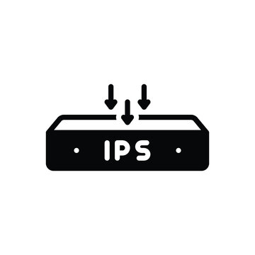 Black solid icon for ips management