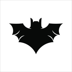 halloween bat icon, vector illustration isolated on white background. color editable