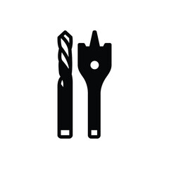 Black solid icon for bits