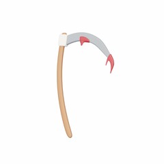 3D Scythe - Halloween Illustration or Icon Pack