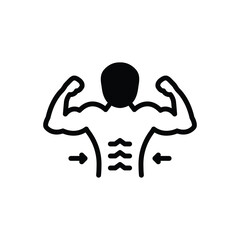 Black solid icon for fits