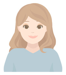 にっこり微笑む女性