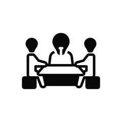 Black solid icon for trustees