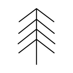 Christmas tree vector icon