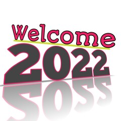 welcome new year 2022 poster