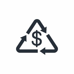 Financial deformations. Market changes. Supply demand. Vector linear icon isolated on white background.