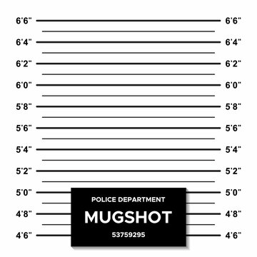 Mugshot, Police Lineup Background Vector Illustration