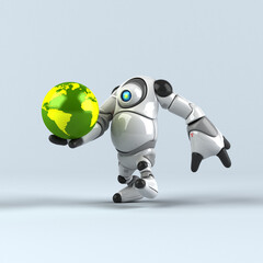 Big robot - 3D Illustration